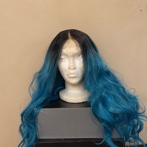 Blue Ombre Lace Front Wig